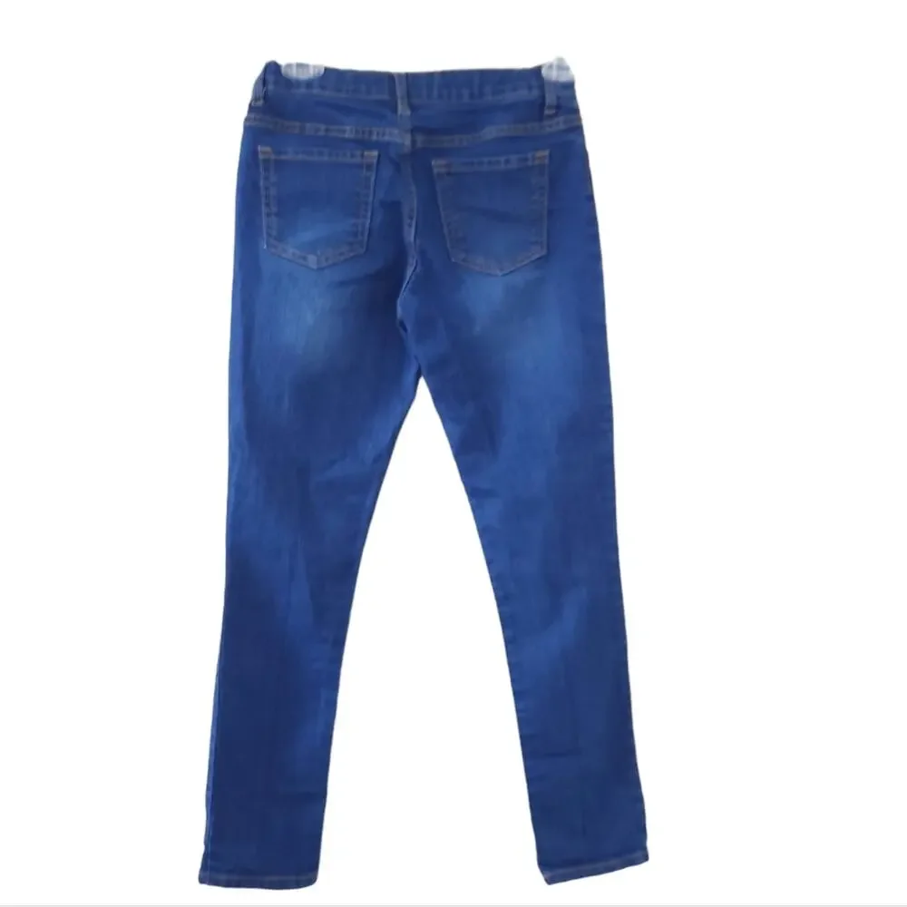 Children's Place Superskinny Jeans Size 12 Blue, Adjustable Waist, Excellent